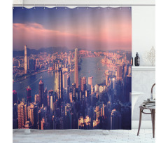 Dreamy Hong Kong Scenery Shower Curtain