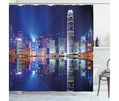 Hong Kong Island Modern Shower Curtain