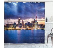 Auckland in New Zealand Shower Curtain