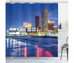 Resort Casinos on Shore Shower Curtain