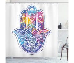 Vibrant Protective Eye Shower Curtain