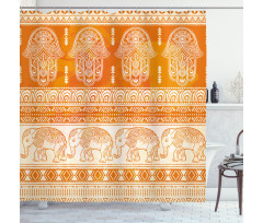 Traditional Ornate Border Shower Curtain