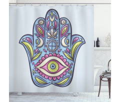 Spring Bloom Style Doodle Shower Curtain
