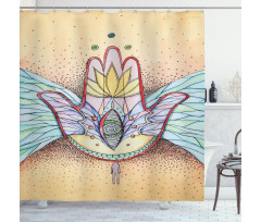 Wings Eye Mystical Shower Curtain