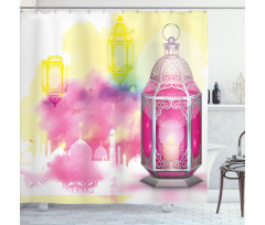 Ancient Building Artistic Shower Curtain