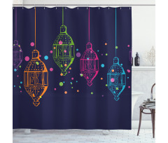 Candles in the Night Shower Curtain