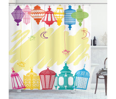 Colorful Framework Shower Curtain