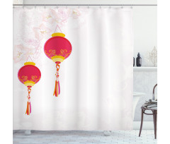 China New Year Shower Curtain