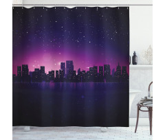 City Skyline Urban Life Shower Curtain