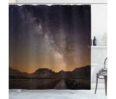 Desert of Bardenas Stars Shower Curtain