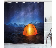 Camp Tent Holiday Journey Shower Curtain