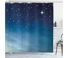 Ombre Sky Universe Cosmos Shower Curtain