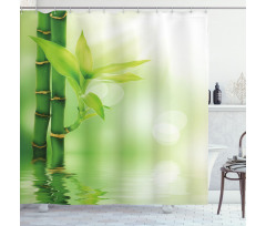 Bamboo out of Water Shower Curtain