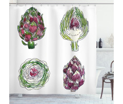 Vegetables Diet Food Shower Curtain