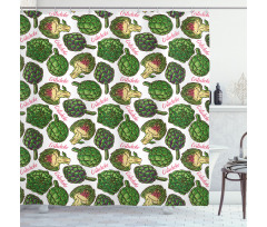 Super Food Organic Shower Curtain