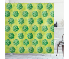 Healthy Organic Food Shower Curtain