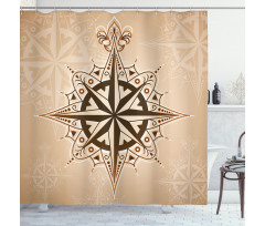 Sailing Theme Shower Curtain