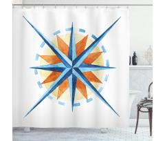 Watercolor Directions Shower Curtain