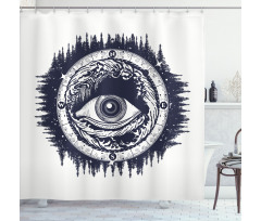 All Seeing Eye Shower Curtain