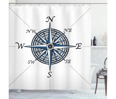 Sea Color Marine Design Shower Curtain