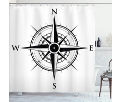 Navigation Tech Travel Shower Curtain