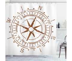 Age of Discovery Theme Shower Curtain