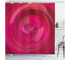 Abstract Swirls Shapes Shower Curtain