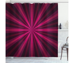 Starburst Futuristic Shower Curtain