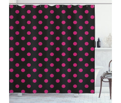 Old Fashion Polka Dots Shower Curtain