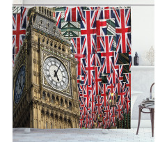 UK Flags Shower Curtain