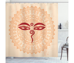 Oriental Mandala Ancient Zen Shower Curtain