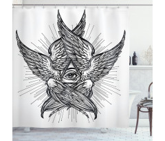 Providence Vintage Angel Shower Curtain