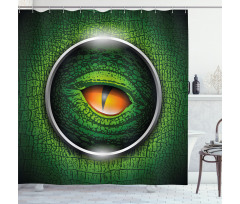 Vibrant Realistic Reptile Shower Curtain