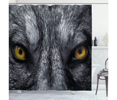 Wild Wolf Dangerous Mammal Shower Curtain