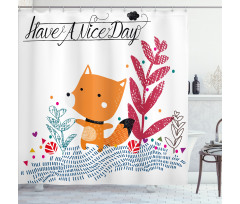 Character Geometric Shower Curtain