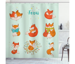 Fun Characters Kids Comic Shower Curtain