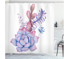 Corsage Wedding Bouquet Shower Curtain