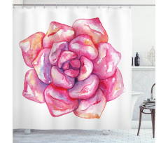 Tropical Mexican Flora Shower Curtain