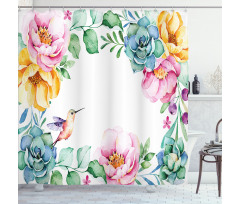 Little Hummingbird Shower Curtain