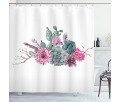 Hipster Elements Shower Curtain