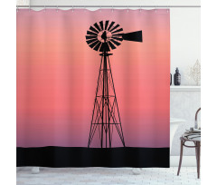 Dreamy Western Sunset Shower Curtain