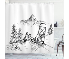 Winter Woods Shower Curtain