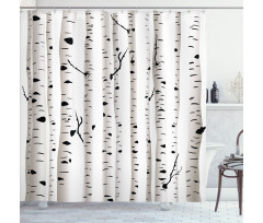 Seasonal Woodland Shower Curtain