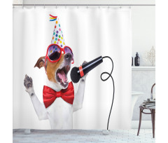 Birthday Doggy Shower Curtain