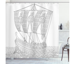 Greek Galley Shower Curtain