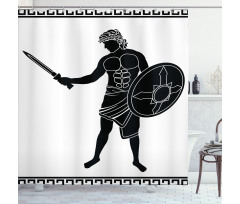 Greek Hero Shower Curtain