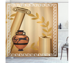 Hellenic Heritage Shower Curtain