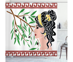 Aphrodite Profile Shower Curtain