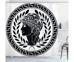 Roman Muse Portrait Shower Curtain