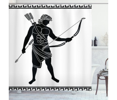 Hellenic Bowman Eros Shower Curtain